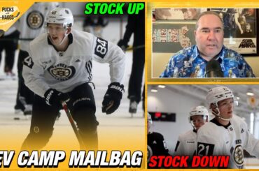 Bruins Dev Camp Standouts + Can Mason Lohrei Push For NHL Roster Spot | Pucks with Haggs
