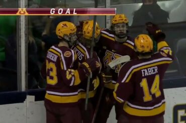 Highlights: Gopher Men's Hockey Takes Down Notre Dame 5-1