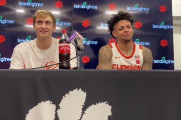 Hunter Tyson, Brevin Galloway talk Clemson’s Senior Night win over Boston College