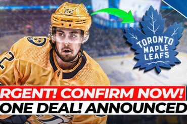 URGENT! CONFIRMED! JUST ANNOUNCED! NEW PLAYER IN TORONTO! TORONTO MAPLE LEAFS NEWS! NHL NEWS!