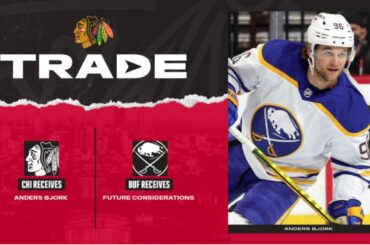 Blackhawks acquire Anders Bjork from Buffalo