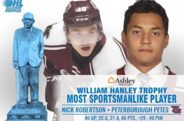 2019 - 2020 OHL Awards | William Hanley Trophy | Nick Robertson