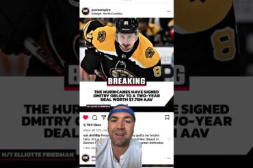 Carolina Hurricanes sign Dmitry Orlov to a two year contract at $7.75 million AAV