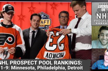 2023 NHL Prospect Pool Rankings, 11-9: Minnesota Wild, Philadelphia Flyers, Detroit Red Wings