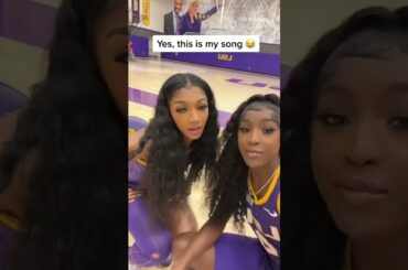 Flau’jae Johnson and Angel Reese TikTok to Flau’jae’s song