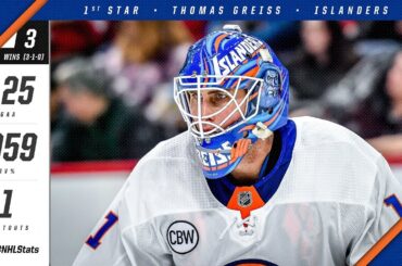 Thomas Greiss earns the first star of the week
