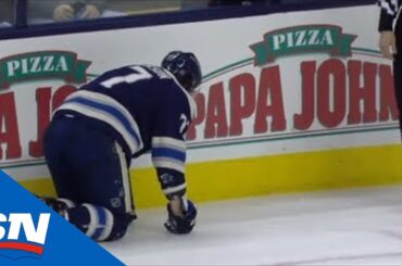Tom Wilson's Massive Hit Leaves Blue Jackets' Josh Anderson Shaken Up