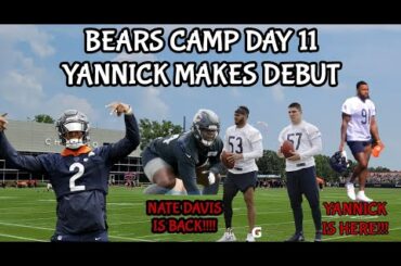 Bears Training Camp: Nate Davis Is BACK! || Yannick Makes Debut