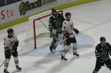 4/12/2019: Jordan Kooy while shorthanded iso -- Guelph @ London, OHL Playoffs