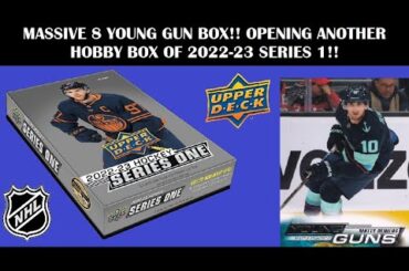 8 YOUNG GUN BOX!! OPENING ANOTHER HOBBY BOX OF 2022-23 UPPER DECK SERIES 1!!