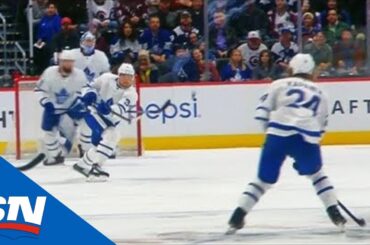 Auston Matthews Makes Insane Breakout Pass For Kasperi Kapanen To Score