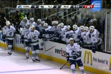 Alex Edler 3-2 Goal - Canucks at Sharks - R1G4 2013 Playoffs - 05.07.13 - HD