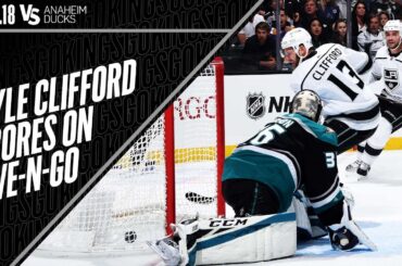 Kyle Clifford's BackHanded Goal Against the Anaheim Ducks