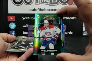 Out Of The Box Group Break #13,635- 2021-22 Upper Deck Stature (16 Box) Case Team Buy