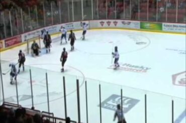 10-19-13 Regina Pats vs Moose Jaw Warriors Kyle Burroughs Assist