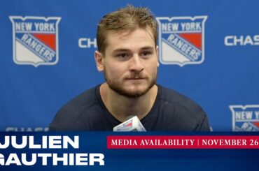 New York Rangers: Julien Gauthier Postgame Media Availability | Nov. 26, 2021