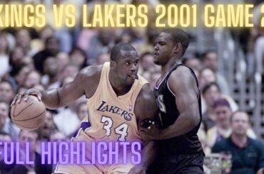 Sacramento Kings vs Los Angeles Lakers Full Highlights Game 2 NBA Playoffs WCSF 2001