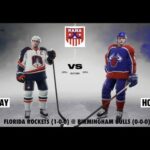 NAHA 2022-23 Season - Florida Rockets (1-0-0) @ Birmingham Bulls (0-0-0) (Bulls' Home Opener)