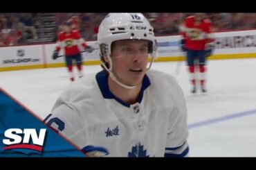 Maple Leafs' Mitch Marner Buries His First Goal Of The Series With A Snipe Through Traffic