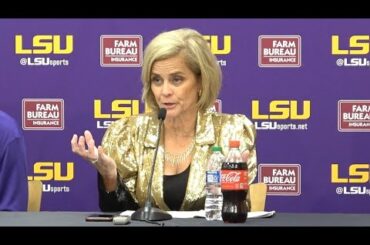LSU Kim Mulkey WIN over Arkansas postgame with Angel Reese and Flau'jae Johnson