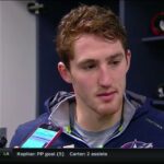Lukas Sedlak on Columbus Blue Jackets losing momentum after first period