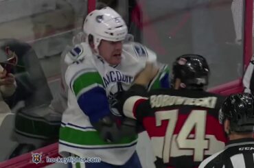 Derek Dorsett vs Mark Borowiecki Nov 3, 2016