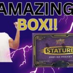 🔥 HUGE ROOKIE HIT!! 2021-22 Upper Deck Stature Hobby Box!! NHL Hockey Cards Hobby Box Review!!