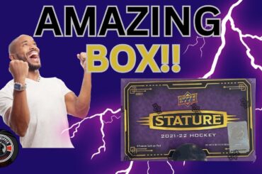 🔥 HUGE ROOKIE HIT!! 2021-22 Upper Deck Stature Hobby Box!! NHL Hockey Cards Hobby Box Review!!