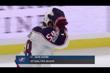 David Savard Goal vs MIN October 14, 2017