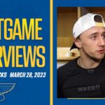 March 28: Postgame Interviews