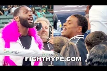 ERROL SPENCE & JARON ENNIS GO AT IT; TRADE WORDS AFTER ENNIS GETS 2ND ROUND KNOCKOUT IN FRONT OF HIM