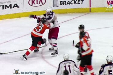 Josh Anderson vs Brandon Manning Apr 8, 2017