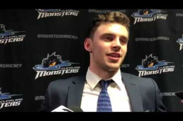 Liam Foudy Postgame Interview (Apr. 25, 2019)