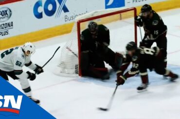 Lukas Radil Roofs Backhander For First NHL Goal And Sharks' Game-Winner