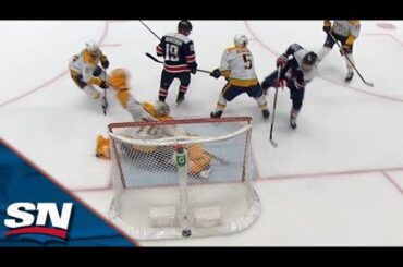 Juuse Saros Robs Evgeny Kuznetsov With Incredible Stick Save On The Line