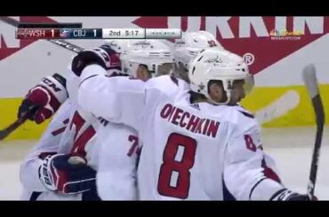 John Carlson's power play goal, Alex Ovechkin has an assist (2018)