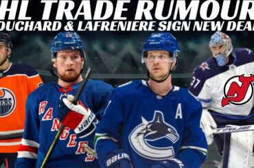 NHL Trade Rumours - Jets, NJ & Canucks, Bouchard & Lafreniere Sign & Several PTO's