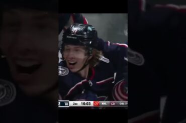 GOAL Kent Johnson Blue Jackets v Penguins 3-6 NHL 2022-23#shorts