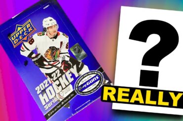 HOW DID I MISS THIS HUGE CHASE CARD?!? - 2021-22 Upper Deck Series 2 Hockey Hobby Box Break