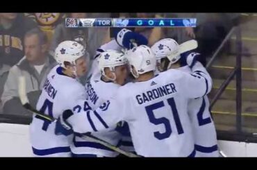 Andreas Johnsson 1st NHL Playoff Goal | Game 5 | Toronto Maple Leafs @ Boston Bruins - 4/21/2018