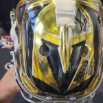 Logan Thompson Game Worn Goalie Mask 2022-23 Las Vegas Golden Knights Stanley Cup Season