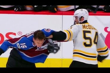 McQuaid uses Zadorov’s face as a punching bag
