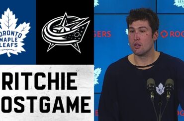 Nick Ritchie Post Game | Columbus Blue Jackets @ Toronto Maple Leafs | December 7, 2021