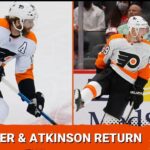 How should the Philadelphia Flyers handle the return of Sean Couturier & Cam Atkinson?