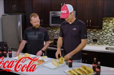 Joey Logano and Regan Smith work on their pre-race meals | NASCAR ON FOX