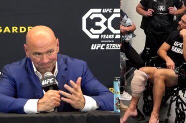 Dana White reacts to Chris Weidman loss "Please Retire"