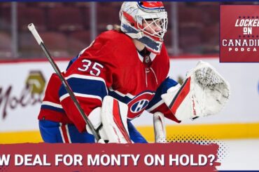 What is the hold up between the Montreal Canadiens and Samuel Montembeault's new contract?
