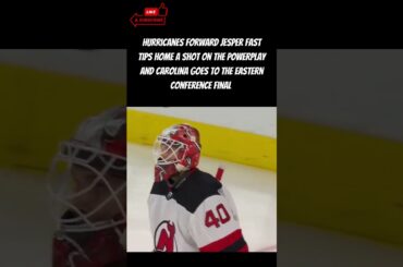 Carolina Hurricanes' Fast Puts Canes into Conference Final! #shorts #nhl #hockey #sports