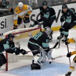 Philip Tomasino Opens The Scoring As McCarron Below The Goal Line Pokes This Puck Out Front