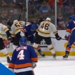 Mathew Barzal Shaken Up After Taking Stick To Groin Area